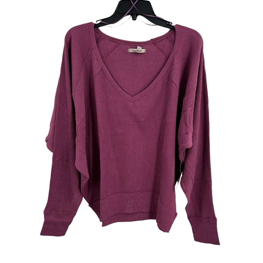 Free People Santa Clara Thermal - Mulberry - Picture 2 of 4
